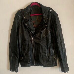 (SOLD) Vegan Leather Moto Jacket